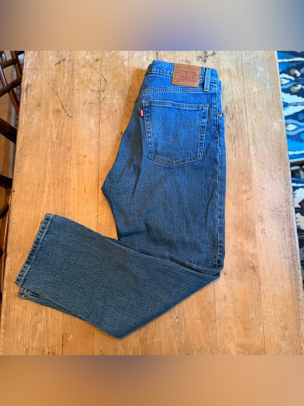 Levi’s Premium 501 Original Fit Jeans W30 Button Fly Straight Leg Medium Wash